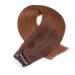 Buy #2/8 Ombre Tape-In Hair Extensions - 40cm - 100% Remy Real Hair - 50 Bricks - Novon Hair Extensions - Buy Online on GoSupps.com