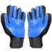 IDEARES Pet Grooming Glove Upgraded Pet Brush Glove with 259 pins Grooming Mitt For Dogs Cats Rabbits & Horses with Long/Short/Curly Hair 2 pieces(pair)