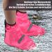 Chcaes Waterproof Bicycle Overshoes for Men & Women - Pink - Rain Protection & Reflective Strips - Buy Online on GoSupps.com