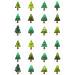 24 edible PRE CUT Christmas Tree kids childrens party decoration cupcake toppers on wafer rice paper - Buy Online on GoSupps.com