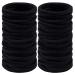Aigee 120 Pcs Black Hair Ties for Women Elastic Hair Rubber Bands No Damage-4MM for Medium to Thick Hair  Elastic Hair Tie Ponytail Holders for Women's  Men And Girls Perfect for Long Lasting Braids