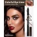 Brown Eyeliner Pencil Gel Sharpenable Matte Eye Liner Pen Waterproof Smudge proof Gel Cream Smooth Waterline Eyeliner Long Lasting Eyeliner Makeup with Sharpener High Pigmented Dineador De Ojos-02 02 Brown - Buy Online on GoSupps.com