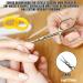 Cuticle Scissors Precision Manicure Beauty Nail Scissors for Small Children Cuticle Nipper Professional Stainless Steel Scissors for Men Women 3.7 Inch Gold - Buy Online on GoSupps.com