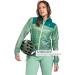 Cappling Women's Hybrid Jacket Flow Trail L - Lightweight Breathable Water-Repellent MTB Jacket with Pre-shaped Elbows in Matcha Mint - Buy Online on GoSupps.com