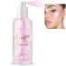 Body Glitter Spray Light Pink Shimmer for Woman Face Hair Body Glitters Moisturizing Liquid Highlighter Sparkle Holographic Luminizer Glow Illuminator Quick-Drying Non-Sticky Shiny Makeup 60ML