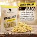 Sweet and Crispy Dehydrated Banana Chips - 16 oz Bag of Healthy Dried Slices for Adults & Kids - 100% Pure Fruit Snacks - Buy Online on GoSupps.com