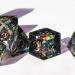 Cusdie Sharp Edges DND Dice Set - 7 PCs Handcrafted Polyhedral Dice for RPG, MTG, Pathfinder - Black Pattern - Buy Online on GoSupps.com