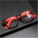 Fashionable Multi-Focus Reading Glasses for Men & Women - Large Frame Anti-Blue Light High-Definition Inner Purple +4.00 Size - Shop Internationally! - Buy Online on GoSupps.com