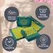 Acupressure Mat with Pillow for Beginners - Memory Foam Comfort 100% Cotton Cover - Battery Compound Green 68x42 cm - Ultimate Relaxation - Buy Online on GoSupps.com