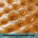 YINENN Square Shower Mat 21x21 inches - Non Slip, Washable, with Suction Cups and Drain Holes - Brown - Buy Online on GoSupps.com