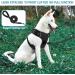 Adjustable Reflective No-Pull Dog Harness for Large Dogs | Front Clip Handle | Padded Vest for Outdoor Training | Black - Size L - Buy Online on GoSupps.com