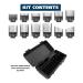 Wahl Clipper Genuine Smooth Cut Guide Comb Set - 12 Guards for Increased Cutting Performance and Convenient Storage - 3291 Black - Buy Online on GoSupps.com