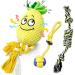 SQinor Plush Dog Toys - Interactive Pineapple Toy Set for Large & Small Dogs | Cuddly Puppy Plaything - Buy Online on GoSupps.com