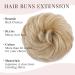 Premium Interchangeable Hair Extensions - Real Hair Updos & Voluminous Gold Blonde Ponytails | 45g - Buy Online on GoSupps.com