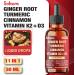 11in1 Ginger Root Liquid for Support Immune & Digestion with Vitamin D3 K2 Turmeric Ceylon Cinnamon Black Pepper Berberine Garlic & More 1 FL Oz - 30 Servings Herbal Extract Drops - Buy Online on GoSupps.com