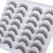Outopen 14 Pairs D Curl Faux Mink False Eyelashes - 3D Fluffy Wispy Volume Pack - Buy Online on GoSupps.com