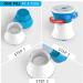 Pill Crusher Cutter Splitter Grinder - 3 in 1 Multifunction Blue White - Includes Small Pill Box Container - Efficient Tablet Cutter and Breaker - Buy Online on GoSupps.com