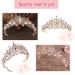 Bogoro Qazuwa Krone Tiara - Elegant Wedding Crown with Crystals | Princess Tiara for Brides & Cosplay | Ros gold Party Gift - Buy Online on GoSupps.com