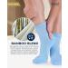 Bamboo Diabetic Socks - 6 Pairs Ankle Length for Men & Women | Large Bright Colors | Comfortable Diabetes Socks - Buy Online on GoSupps.com