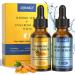 Face Skincare Serum Set Turmeric Vitamin C & Hyaluronic Acid Serum For Wrinkles Uneven Skin Tone