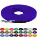 LENNIE BioThane tracking leash 13mm dogs 15-25kg 1m long without hand loop blue sewn 1 m blue