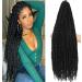 Passion Twist Hair 30 inch PreTwisted Long Passion Twist Crochet Hair Pre Looped Bohemian Curly End Crochet Hair for Black Women Water Wave Crochet Braids Extensions (1b/30inch/ 6packs) 30 Inch (pack of 6) 1B