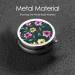 Beautiful Purple Flowers Round Pill Box | 3 Compartment Travel Organizer | Portable Pill Box for Easy Travel - Buy Online on GoSupps.com