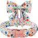 Unique Style Paws Peach Blossom Dog Collar Adjustable Cotton Fly Collar for Small Dogs | Comfortable Fit with Metal Buckle | Ideal for Young Girls' Pets - Buy Online on GoSupps.com