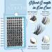 KevKev Lash Clusters 96 Pcs DIY Eyelash Extensions with Soft Thin Band | D-10-16 Mix Cloudy (360 Spin Mirror) - Perfect for Eye Makeup & Travel - Buy Online on GoSupps.com