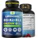 6-in-1 Plant Based Calcium Supplements for Women Men- Calcium 600mg w/ D3 K2 5000 IU Vitamin, Liposomal & Algae Ca-lcium Magnesium Zinc + Vegan Vitamin D 5000 IU + K2 MK7 + Methyl B12 for Bone, 1 Pack 120 Count (Pack of 1) - Buy Online on GoSupps.com
