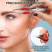 6 Pcs LED Light Stainless Steel Tweezers for Precision Hair Removal - Makeup Eyelash Eyebrow Tweezers - Illuminating Lighted Tweezers in Red, Purple, Dark Blue - Buy Online on GoSupps.com
