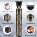 VAGARY Professional Electric Hair Clipper for Men - Cordless T Blade Beard Trimmer Rechargeable Haircut Salon Set (Bronze) - Buy Online Internationally - Buy Online on GoSupps.com