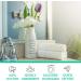Green Lifestyle 100% Pure Cotton Washcloths 12x12 50 Pack - Soft Face Towels for Body and Face - White - Buy Online on GoSupps.com