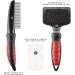 Mikki Kitten Cat Grooming Kit - Slicker Brush, Comb, Flea Comb Set - Buy Online on GoSupps.com