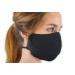 Kmina Pro - Face mask washable (x2 pieces) mouth protection mask washable mouth protection mask black fabric mask reusable ear -gentle patch - made in Europe.