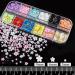 3D Flowers Nail Art Charms Set 1 with Colorful Caviar Beads & Rhinestones - DIY Manicure Kit for Women/Girls - Buy Online on GoSupps.com