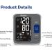 Alcedo Upper Arm Blood Pressure Monitor with Wide-Range Cuff and Backlit Screen - 2x120 Reading Memory, Talking Function - Ideal for Home Use - Buy Online on GoSupps.com