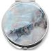 Stunning Mother of Pearl Compact Makeup Travel Mirror - Marble Gold Design | MADDesign - Buy Online on GoSupps.com