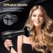 YASHE HD-8009BF Professional Hair Dryer 2400W Salon Ionic Hairdryer with Diffuser and Nozzle Fast Drying with 2 Speed 3 Heat Setting and Cool Button - Buy Online on GoSupps.com