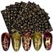 KALEFUL Christmas Nail Stickers 9 Sheets Self-Adhesive Nail Decal Snowflake Tree Elk Gold Winter Nail Art Decoration Design Supplies