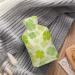 Clover Green Hot Water Bottle with Plush Cover - Comforting Bed Warmer for Adults & Kids | 26.5x15.3cm - International Shipping Available - Buy Online on GoSupps.com