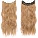 Samtress Invisible Wire Hair Extensions with Transparent Wire Adjustable Size 4 Secure Clips 20 Inch Long Wavy Secret Hairpiece for Women (#C2) - Buy Online on GoSupps.com