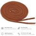 Round Waxed Cotton Shoe Laces - 2mm Width - 30 inches Walnut - 18 Colors Available - Buy Online on GoSupps.com