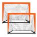 2 Pack 4 x 3 Size Portable Kid Soccer Goals for Backyard Indoor and Outdoor Pop Up Soccer Goals Orange