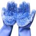 BAMFY 3 Pairs Silicone Dishwashing Gloves Reusable Sponge Cleaning Brush Kitchen Rubber Gloves for Dishes Housework Cars Washing Up Gloves (Color : Blue Size : 120g)
