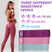 Vikingstrength Booty Bands | Resistance Bands for Legs & Butt | 3 Levels Non-Slip Elastic Workout Bands for Women - Pink - Buy Online on GoSupps.com