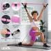 Lexil Portable Pilates Bar Exercise Set - Stackable with 3 Resistance Bands (15 20 13.6 kg) - Home Fitness Device for Men & Women | Body Toning Workout Set with Fitness Video - Pink - Buy Online on GoSupps.com