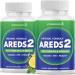 AREDS 2 Eye Vitamin & Mineral Supplement Contains Lutein Vitamin C with Added Copper - 120 Count 60 Count (Pack of 2)