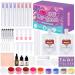JCOOS Kit de 63 brillants l vres DIY avec brillants l vres diamant mat tubes et pigments cadeaux pour adolescentes