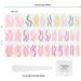 Dashing Diva Gloss Nail Strips - Spring Swirl | UV Free Chip Resistant Gel Nail Stickers | 32 Nail Wraps & Accessories for Long Lasting Manicure - Buy Online on GoSupps.com
